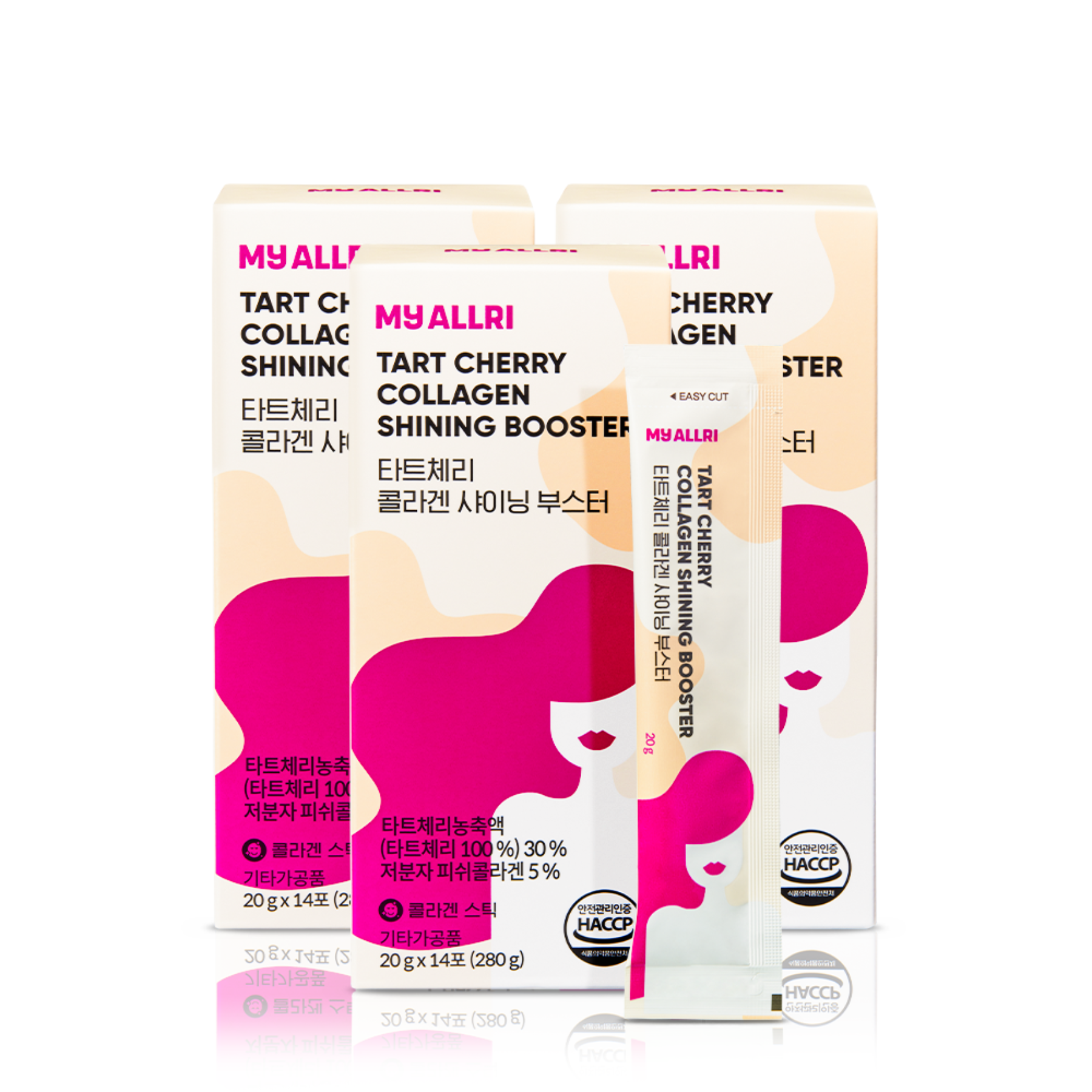 Tatcherry Collagen Shining Booster 3 boxes (42 bags)